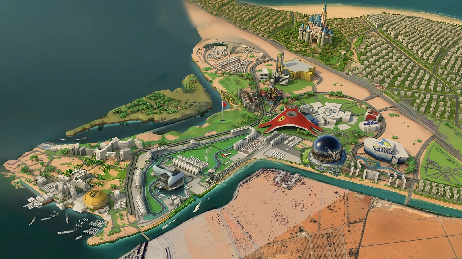 Yas Canal waterfront residential location in Abu Dhabi