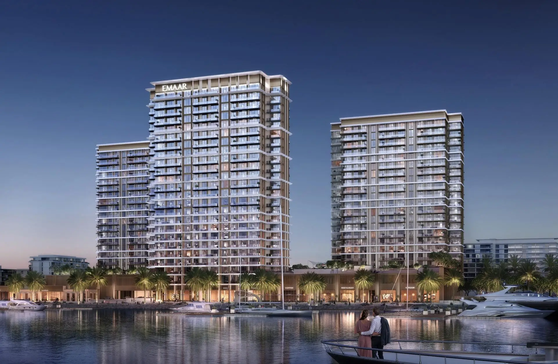 Marina Views by Emaar luxury waterfront apartments at Rashid Yachts and Marina Dubai